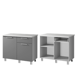 Шкаф-стол с 3-мя ящиками 10Р2 "Шервуд" (Мебелони) 3274