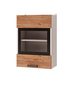 Шкаф настенный 1-дверный 6В2 со стеклом "Крафт" (БТС) 4609