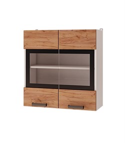 Шкаф настенный 2-дверный со стеклом 8В2 "Крафт" (БТС) 4614