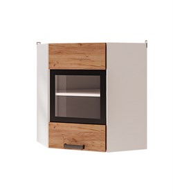 Шкаф настенный угловой со стеклом 6УВ2 "Крафт" (БТС) 4617