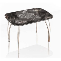 Стол обеденный "Агат Оксфорд" 110 см со стеклом (ТЭКС) 4882