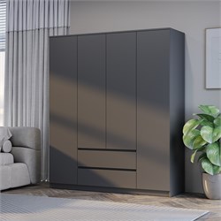 Шкаф 4 х створчатый платяной (без полок) "Симпл" 5571