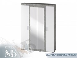 Шкаф 4-х створчатый "Инстайл" ШК-31 (Мебелони) 2168