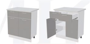 Шкаф нижний с 2 ящиками ШН2Я80 