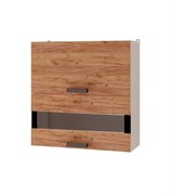 Шкаф настенный горизонтальный 2-дверный со стеклом 8В3 