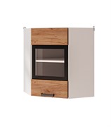 Шкаф настенный угловой со стеклом 6УВ2 