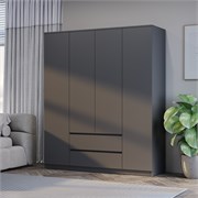 Шкаф 4 х створчатый платяной (без полок) 