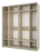 Шкаф - купе "Fortune 13" 2000_400/600/600/400 (Мебелони) 2719