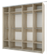 Шкаф - купе "Fortune 14" 2200_400/800/600/400 (Мебелони) 2733