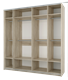 Шкаф - купе "Fortune 18" 2200_400/800/600/400 (Мебелони) 2807