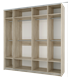 Шкаф - купе "Fortune 19" 2200_400/800/600/400 (Мебелони) 2823