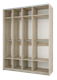 Шкаф - купе "Fortune 8" 1800_400/400/400/600 (Мебелони) 2932