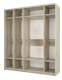 Шкаф - купе "Fortune 8" 2000_400/400/800/400 (Мебелони) 2933