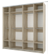 Шкаф - купе "Fortune 8" 2200_400/800/600/400 (Мебелони) 2936