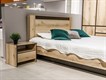 Кровать двойная №3 (универсальная 1,6x2,0 Страйп) с ПМ (SV-МЕБЕЛЬ) 5145
