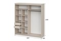 Шкаф-купе "ШК №25 ЛАЙТ Меланж" (NN) 5706